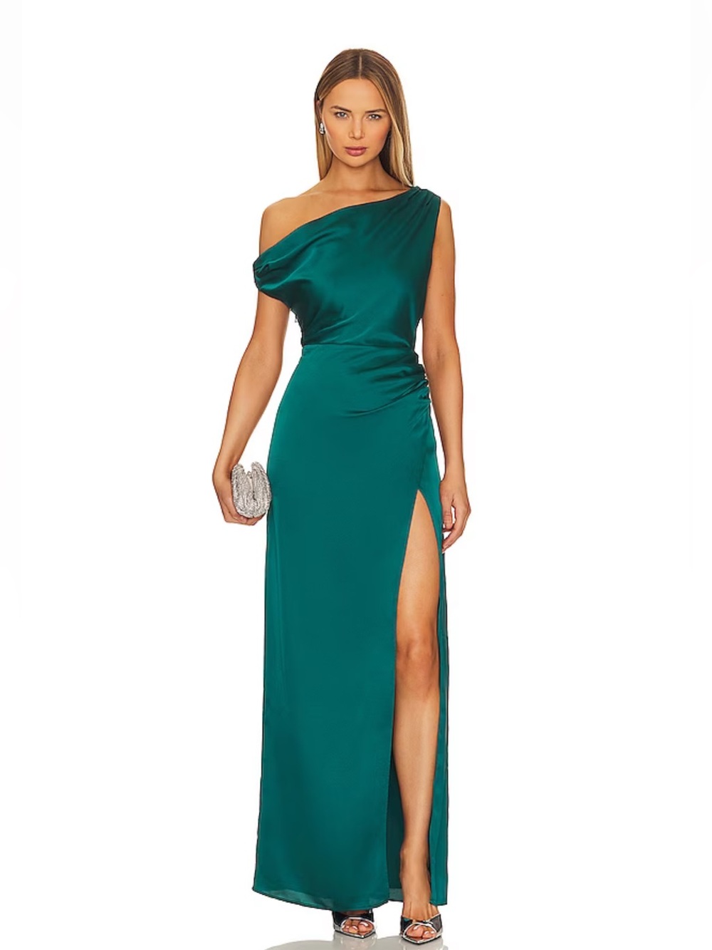 Show Me Your Mumu Jodie Dress in Emerald Luxe